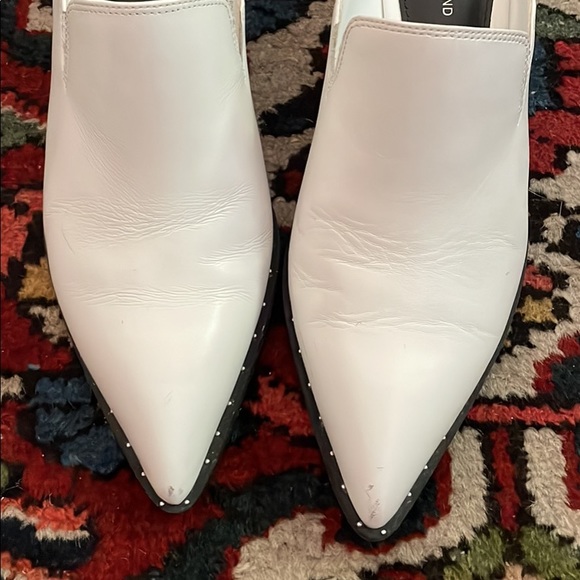 Cute Cowgirl White Mules - Picture 2 of 6